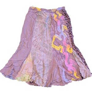 Wild Thing Woman Batik Skirt Gypsy Purple S/M Hippie